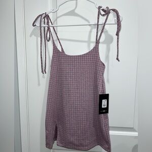 Plaid mini dress